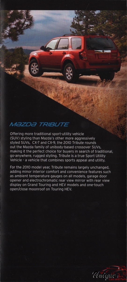 2010 Mazda Model Lineup Brochure Page 6